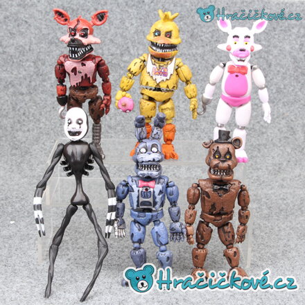 Rozebíratelné figurky ze hry Five Nights at Freddy's, 6ks (Pět nocí u Freddyho)