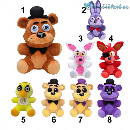 Plyšáci ze hry Five Nights at Freddy's, vel. 22 cm (Pět nocí u Freddyho)