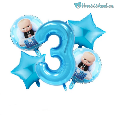 Mimi šéf (The Boss Baby) narozeninový set balonků 5ks