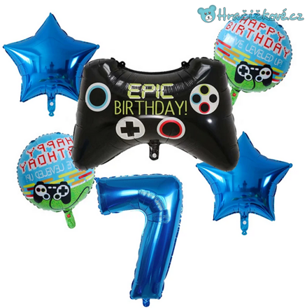 Game narozeninový set balonků 6ks, typ 1