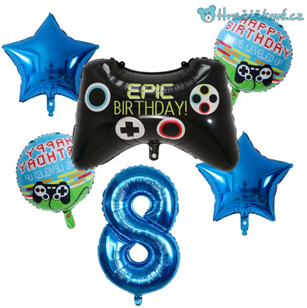 Game narozeninový set balonků 6ks, typ 1