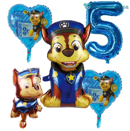 Tlapková patrola (Paw Patrol) narozeninový set balonků 5ks, typ 1