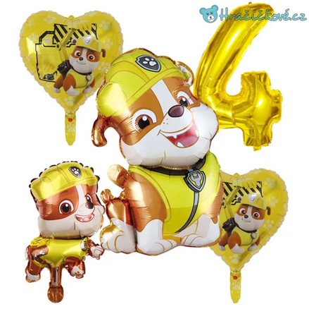 Tlapková patrola (Paw Patrol) narozeninový set balonků 5ks, typ 3