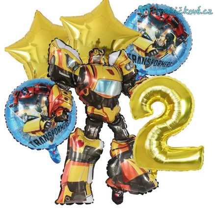 Transformers narozeninový set balonků 6ks, typ 2