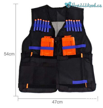 Vesta typu Nerf pro každého střelce - černá