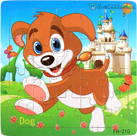 Dřevěné malé puzzle pro nejmenší