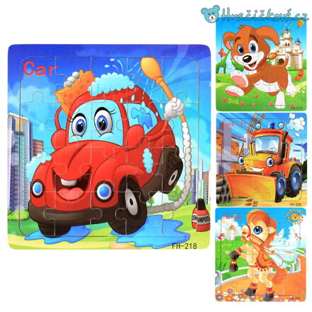 Dřevěné malé puzzle pro nejmenší