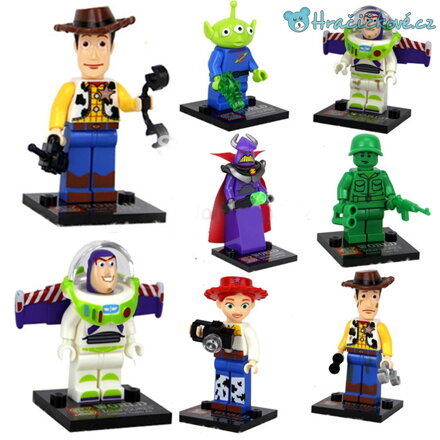 Toy Story figurky, 8ks (stavebnice typu Lego)