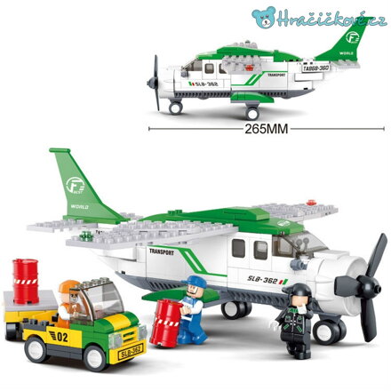 Záchranné letadlo, 251 dílků (stavebnice typu Lego)