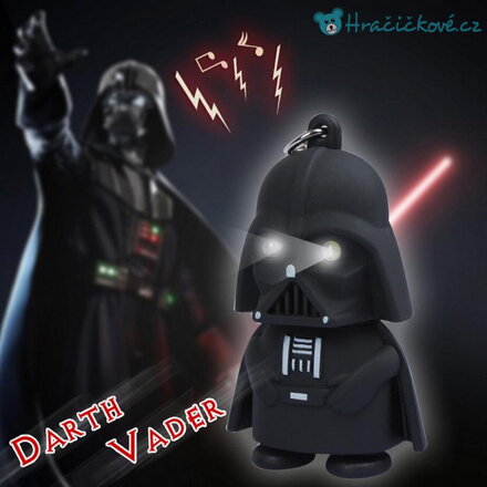 Svítící LED klíčenka Darth Vader (hračky Hvězdné války)