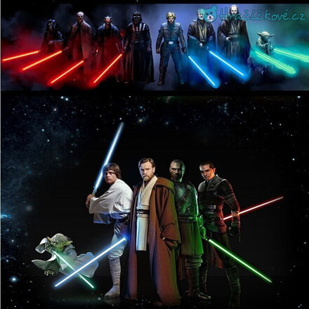Světelný dlouhý meč Star Wars s barevnými efekty (hračky Hvězdné války)