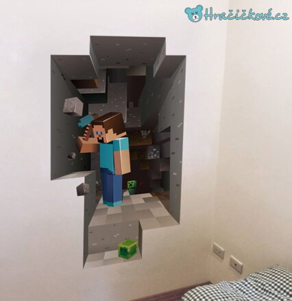 Minecraft samolepka na zeď, vel. 79x44cm