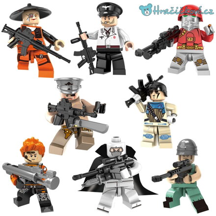Figurky biochemická jednotka, 8ks (stavebnice typu Lego)