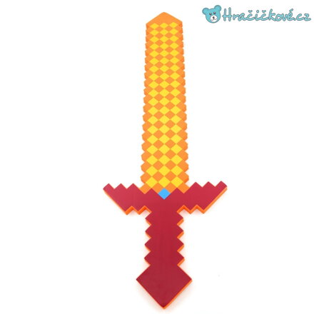 Meč Minecraft červeno-oranžový, vel. 80cm