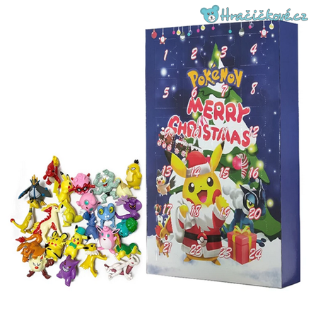 Adventní kalendář s figurkami Pokemon, typ 3