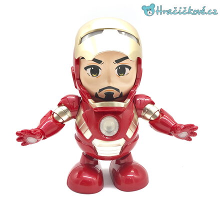 Svítící, hrající a tancující Iron Man, vel. 19cm
