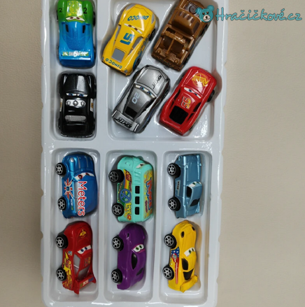 Set autíček 12ks Cars (auta) 