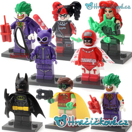 Figurky z filmu Batman, 8 ks (stavebnice typu Lego)