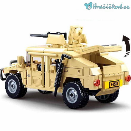 Zásahové vojenské vozidlo, 265 dílků (stavebnice typu Lego)