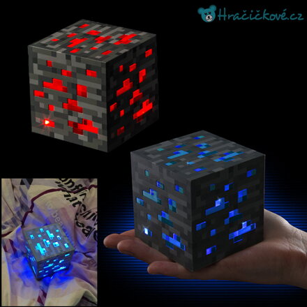 Noční světýlko LED kostka Minecraft