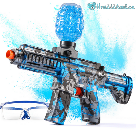 Elektrický samopal typu NERF na vodní kuličky, 4 barvy Elektrický samopal typu NERF na vodní kuličky, 4 barvy