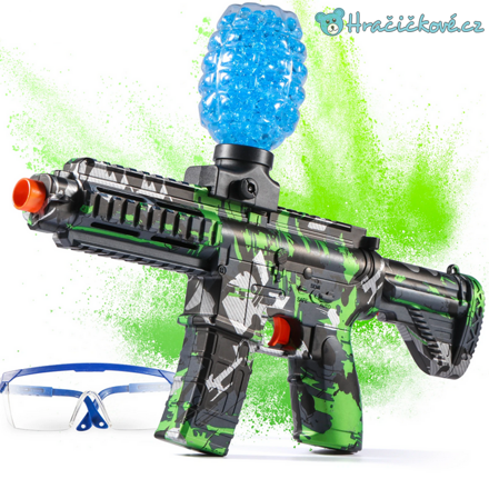 Elektrický samopal typu NERF na vodní kuličky, 4 barvy Elektrický samopal typu NERF na vodní kuličky, 4 barvy