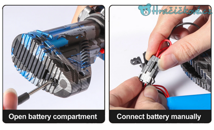 Elektrický samopal typu NERF na vodní kuličky, 4 barvy Elektrický samopal typu NERF na vodní kuličky, 4 barvy
