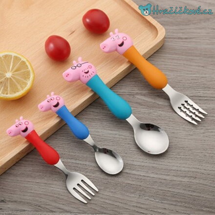 Dětské příbory z pohádky Prasátko Pepa - Pepina (Peppa Pig)