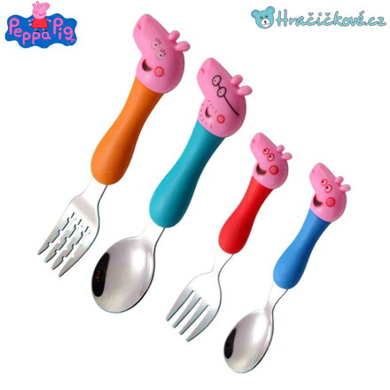 Dětské příbory z pohádky Prasátko Pepa - Pepina (Peppa Pig)