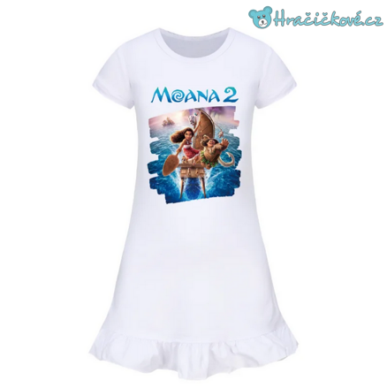Krásné letní dívčí šaty s motivem Odvážná Vaiana (Moana)