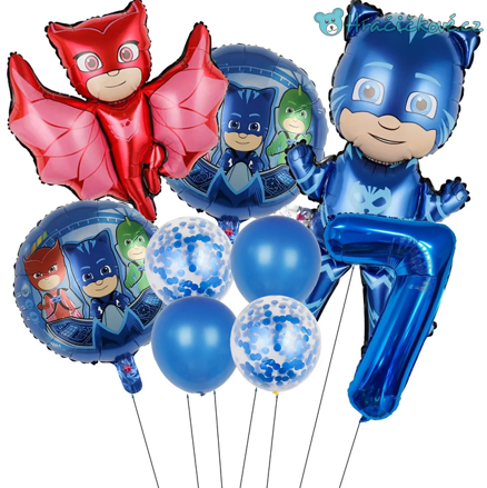 PJ Masks Narozeninový set balonků (Pyžamasky), typ 2