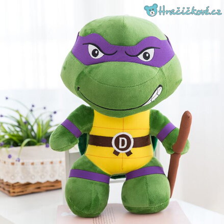 Plyšová Ninja želva 25/40cm - Donatello