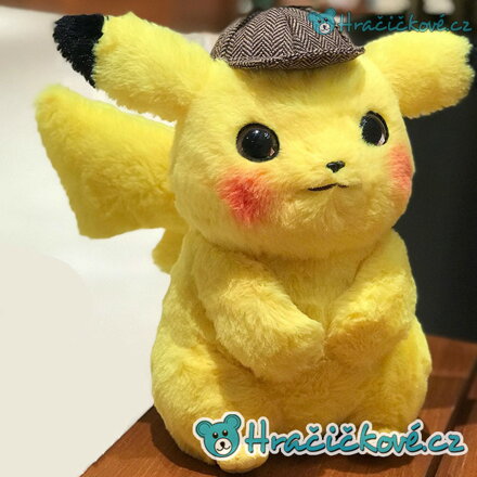Pokemon plyšový Pikachu detektiv, vel. 28cm