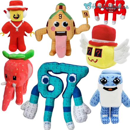 Plyšáci z Roblox hry Steal a Brainrot, 20 typů
