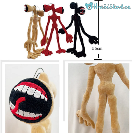 Plyšová hračka hororové postavy Siren Head