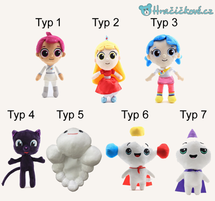 Plyšáci ze seriálu True a Duhové království 