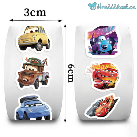 500 ks samolepek Cars / Auta