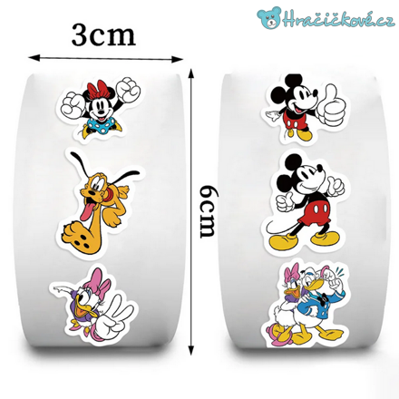 500 ks samolepek Mickey Mouse 