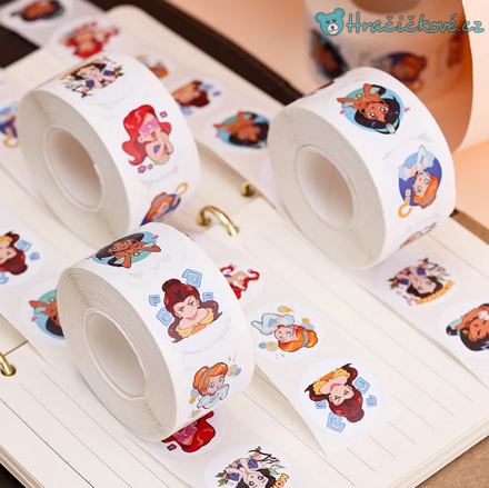 500 ks samolepek Princezny