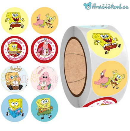 500 ks samolepek v roli Spongebob. typ 2