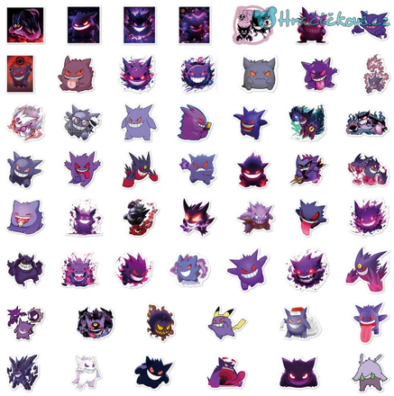 50 ks samolepek Pokemon Gengar