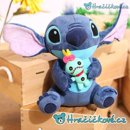 Plyšový Stitch z pohádky Lilo a Stitch - modrá / růžová