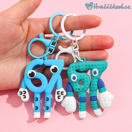 Klíčenky z Roblox hry Steal a Brainrot, 9 typů