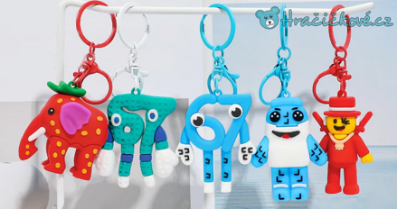Klíčenky z Roblox hry Steal a Brainrot, 9 typů