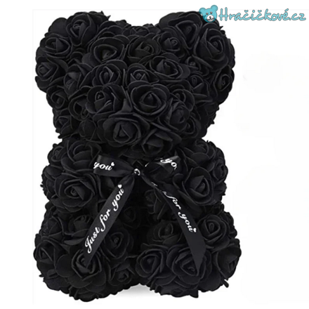 Valentýnový Medvídek z růží pro zamilované, 25cm