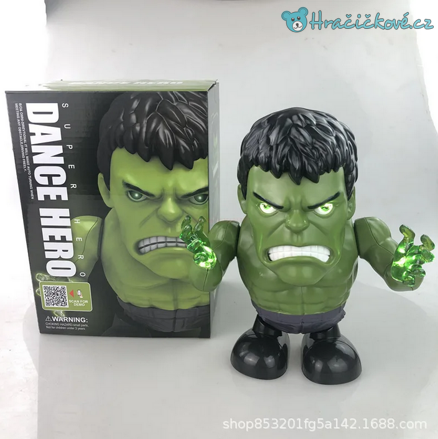 Svítící, hrající a tancující Hulk, vel. 19cm