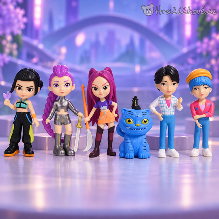 Figurky K-Pop Lovkyně démonů Demon Hunters 6 ks | Sada pohádkových figurek