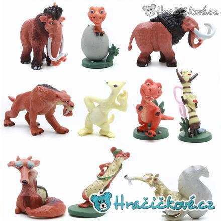 Figurky Doba ledová Ice Age 10 ks | Sada figurek z oblíbené pohádky