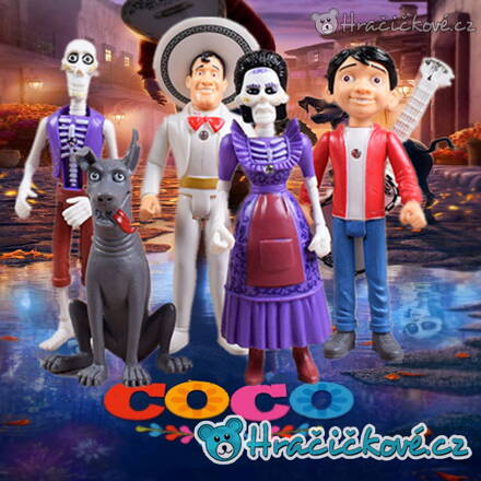Figurky z pohádky Coco (Pixar), 5ks