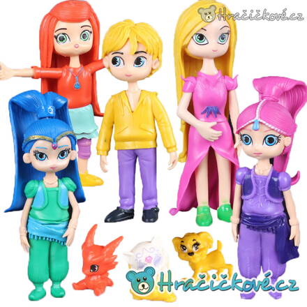 Figurky z pohádky Třpytka a Světla (Shimmer and Shine), 8 ks